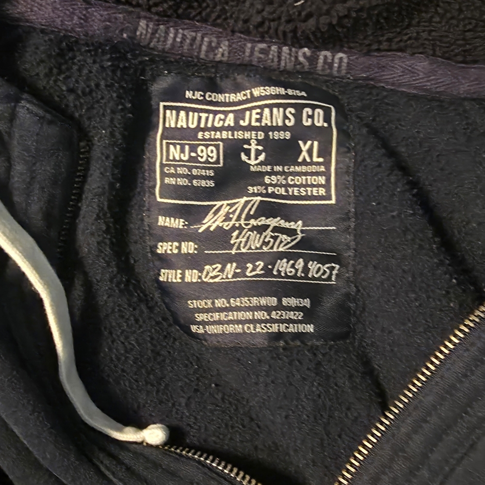 Nautica Jeans Co. "Upper Pennisula" Men's full-zip hoodie (Size XL) - Picture 3 of 3